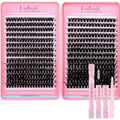 FADLASH Lash Clusters Kit 80D+100D D Curl 10-18mm DIY