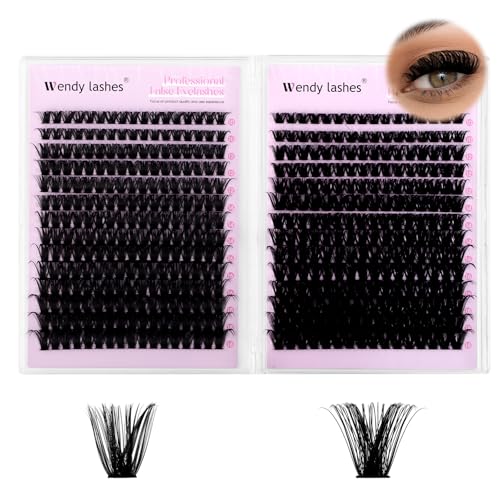 Lash Clusters DIY 10-18mm D Curl Fluffy Eyelashes 80P+100P