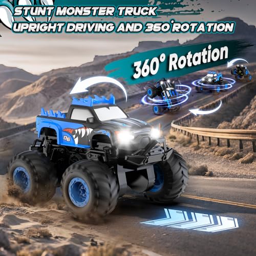 HENEROAR 1:24 All Terrain Monster Truck RC Car with Stunt & Off-Road Capability