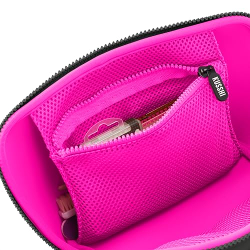 KUSSHI Neoprene Makeup Bag (Black/Pink)