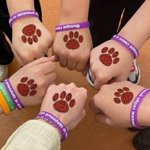 Tiger Paw Temporary Tattoos | Waterproof Body Art Stickers
