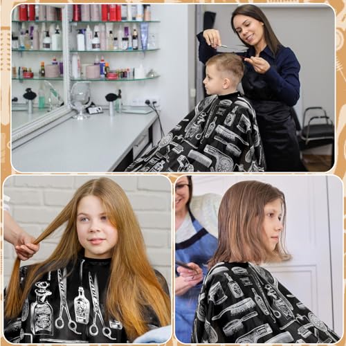 Professional Hair Cutting Cape Kit with Duster Brush