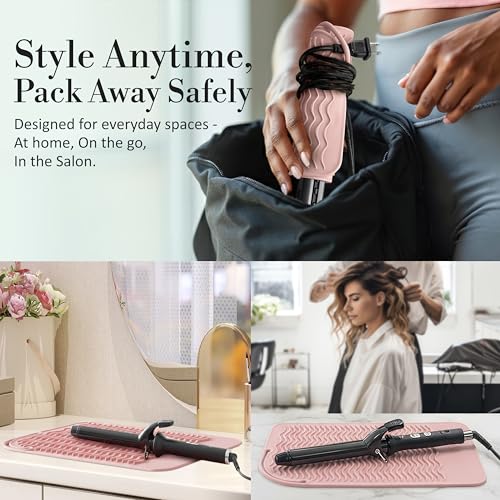 Heat Resistant Silicone Mat for Hair Tools | 450°F