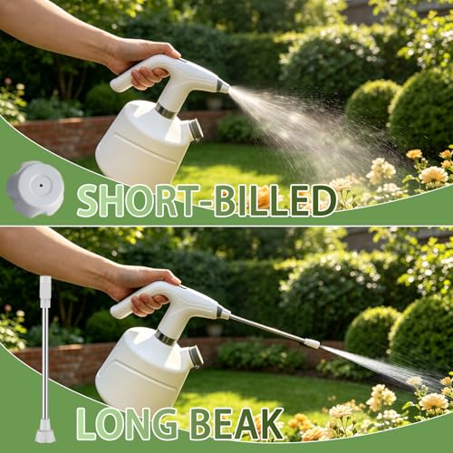Electric Plant Mister - 0.5 Gallon Battery-Powered Sprayer with Extended Wand
