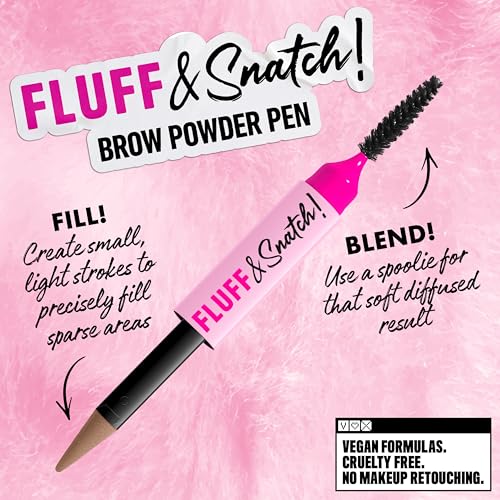 NYX Fluff & Snatch Brow Powder Pen - Ash Blonde