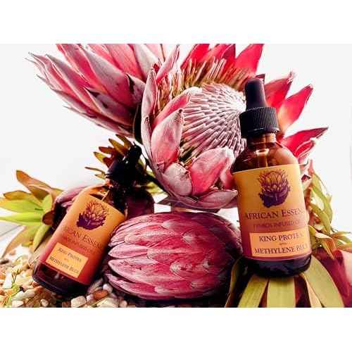 Methylene Blue Skin Serum, Glass Skin African Protea Skin Serum for Age-Tempering, Hydration, Moisturizing, Free-Radical Gathering