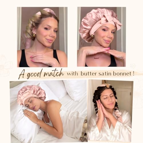 YANIBEST Heatless Hair Curler Set - Soft Overnight Ribbon Wrap & Scrunchies