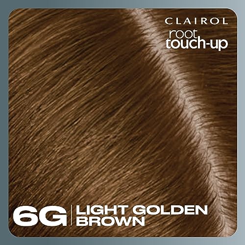 Clairol Root Touch-Up by Nice'n Easy Permanent Hair Dye, 6G Light Golden Brown Hair Color, Pack of 2