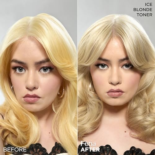 L'Oreal Paris Feria Ice Blonde Anti-Brass Toner, Ammonia-Free