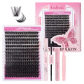 FADLASH DIY Lash Extension Kit with D Curl Cluster Lashes