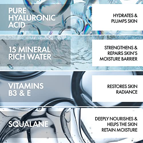 Vichy Mineral 89 Fragrance Free Cream, 72H Moisture Boosting Lightweight Cream | Hydrating Face Moisturizer with Hyaluronic Acid and Niacinamide | Suitable for All Skin Types