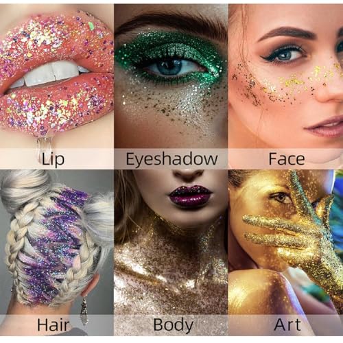 Red Glitter Stick for Body & Face - Waterproof Festival Makeup