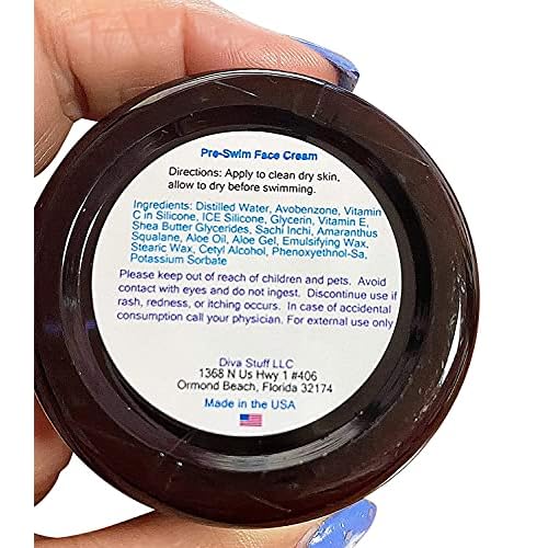 Diva Stuff Pre-Swim, For The Face Aqua, Therapy Chlorine Neutralizing Body Lotion, Protects Skin From Chlorine and Salt Water, Gentle Formula