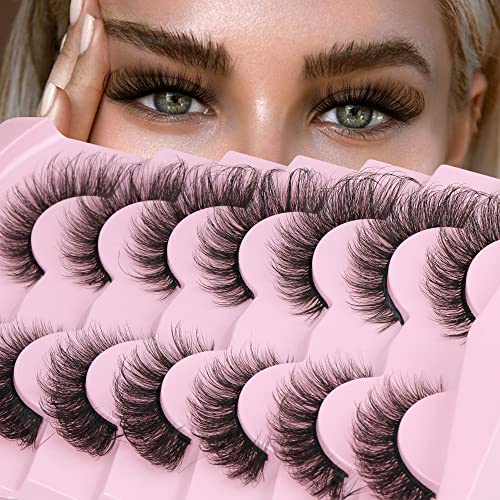 Fox Eye Lashes 20MM D Curl Faux Mink - 7 Pairs