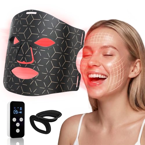 Red Light Therapy Face Mask with 276 LEDs | 4 Modes, 3000mAh