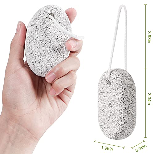 2PCS Natural Pumice Stone Foot & Hand Callus Remover - Lava Pedicure Tool Set
