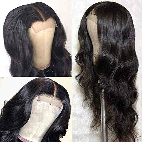 ALLRUN Body Wave Lace Front Wigs Human Hair Lace Closure Wigs for Black Women(26 inch) 100% Unprocessed Virgin Hair 4x4 Lace Closure Wigs Pre Plucked with Baby Hair