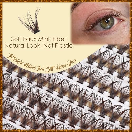 Dark Brown 40D Lash Clusters 10-16mm 240pcs
