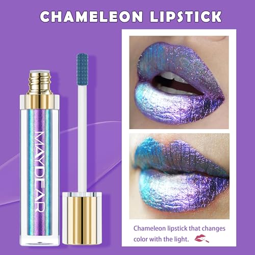Maydear Chameleon Lipstick – Multichrome Metallic Lip Gloss