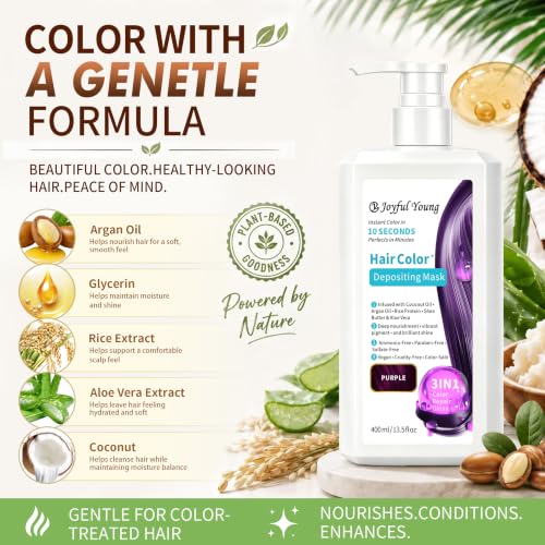 Purple Hair Color Depositing Mask | Semi Permanent Dye