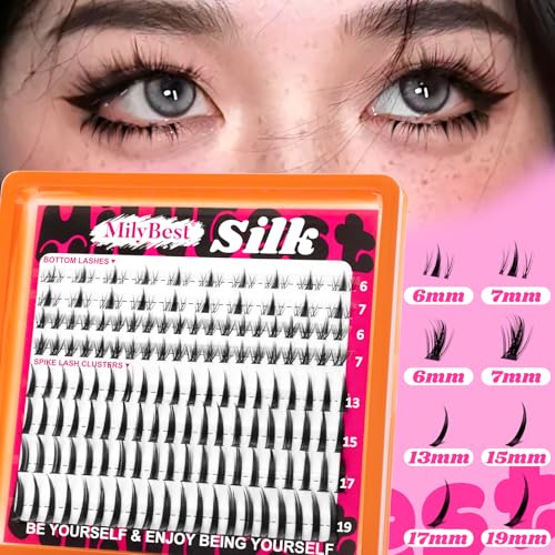 MilyBest Spiky Bottom Lash Clusters 13-19mm with 6-7mm Spikes