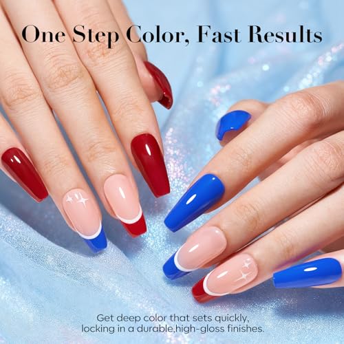 AZUREBEAUTY 4 Colors Dip Powder Nail Kit with Base, Top Coat & Activator