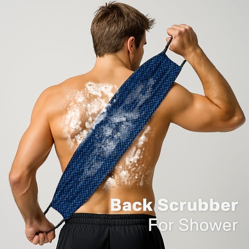 Yiclick Dual-Textured Exfoliating Washcloth - 35.4" Back Scrubber