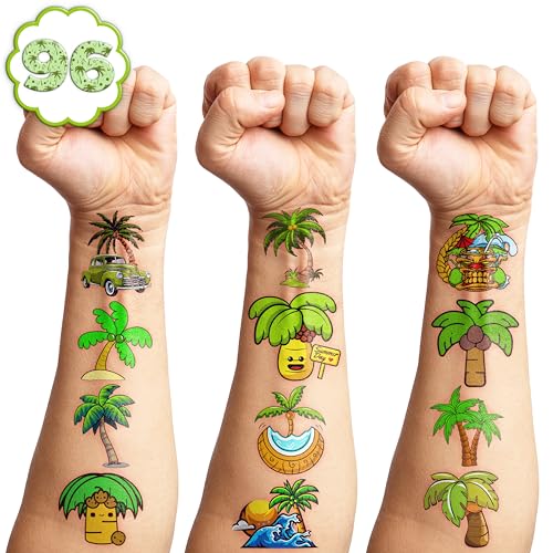 101 PCS Palm Tree Temporary Tattoos - Party Favors & Decorations