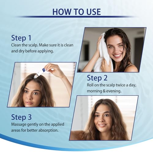 Hair Growth Serum Roller 25ml - Rosemary & Ginger for Thicker Hair