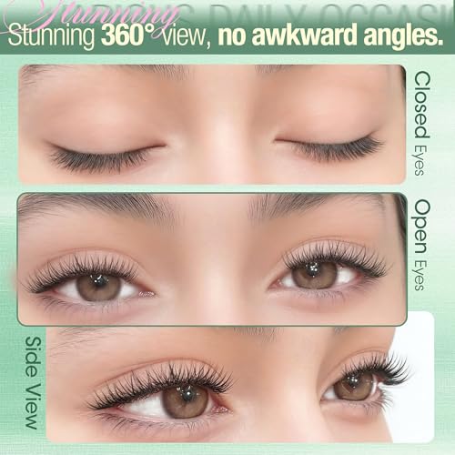 Short Lash Clusters 8-9MM Natural Wispy Eyelash Extensions