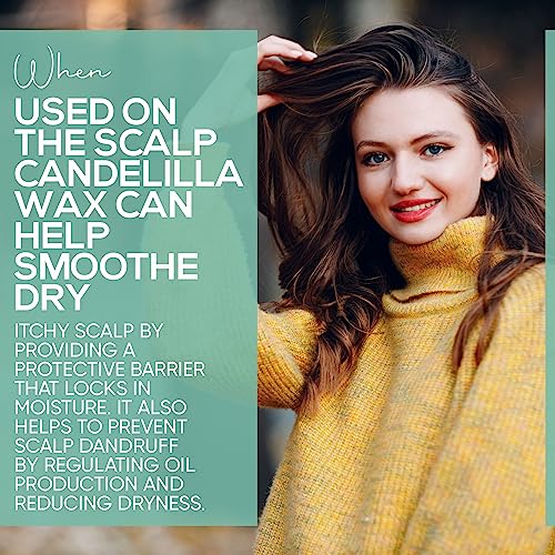 Candelilla Wax Pellets 2 lbs. Bulk 100% Pure Natual Food Grade Vegan Wax For DYI Lip Balm, Soap and Candle Making, Creams and Lotions. Great For Skin, Face, and Hair applications. Beeswax Alternative