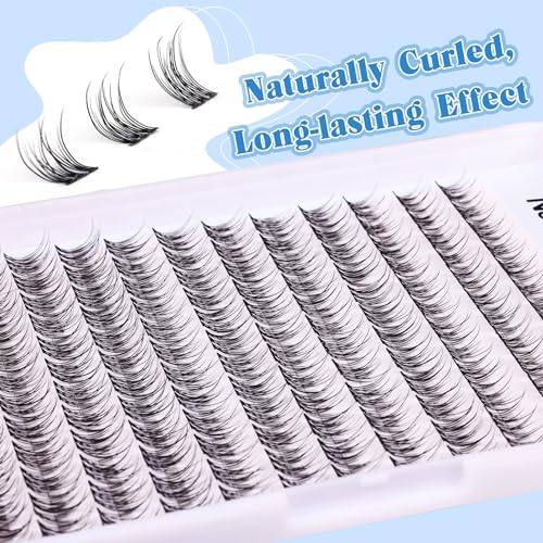 Lash Clusters DIY Eyelash Extensions 144 Pcs, 9-11MM C-Curl