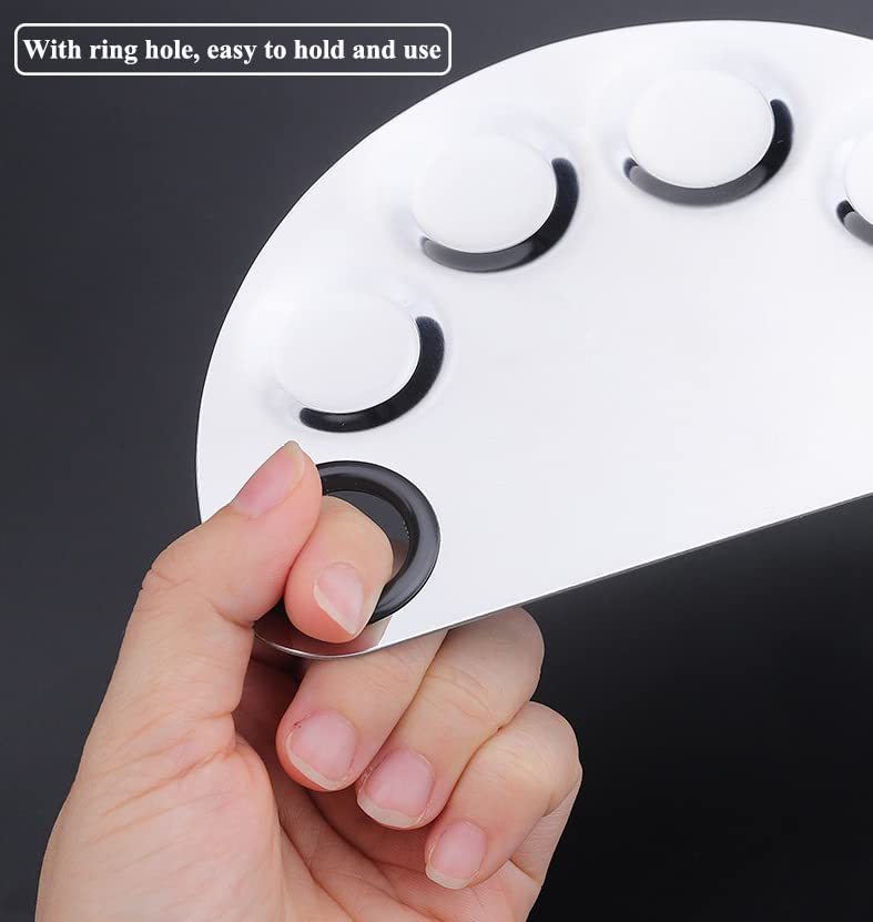 Stainless Steel Makeup Palette with Spatula Tool