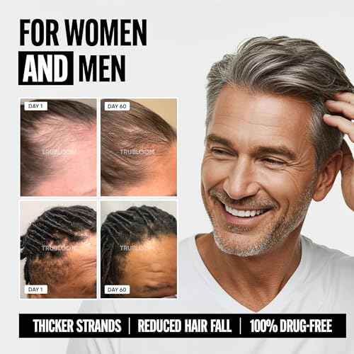 Tru Bloom Hair Growth Vitamins - 2 Month Supply. Clinically Proven to Grow Fuller, Thicker Hair. Drug-Free with Biotin, Collagen, Keratin, MSM, Zinc, D3 + Hair Superfoods