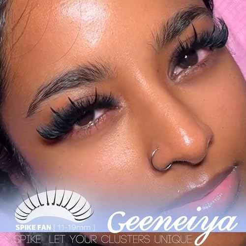 Geeneiya Spikes Lash Clusters and Bottom Lashes Wispy Eyelash Clusters D Cluster Eyelash Extensions Spike Individual Eyelashes (5-6-7mm, 11-13-15-17-19mm)