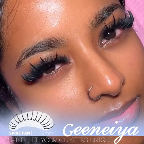 Geeneiya Spike Lash Clusters & Bottom Lashes Wispy D Curve