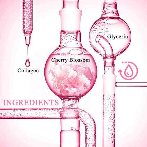 8PCS Skin Care Set, Moisturizing Cherry Blossom Facial Skin Care Kit, Hydrating Skincare Set for Women, Travel Facial Care Kits with Face Masks, Eye Cream, Cleansing Lotion, Serum, Face Cream,Toner