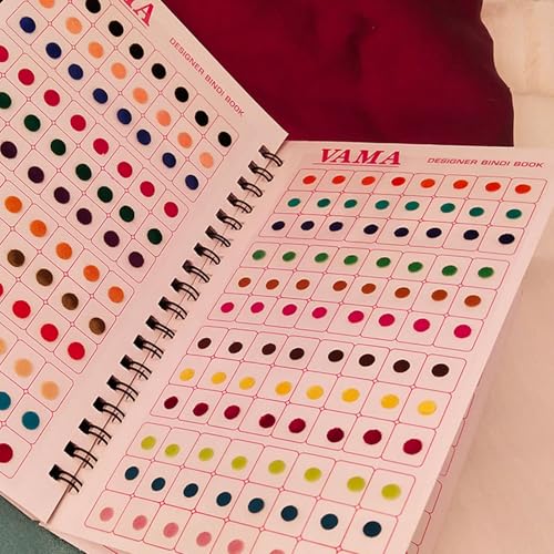VAMA Multicolor Bindi Booklet - 504 Self-Adhesive Bindis for Women