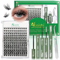 Lash Clusters Kit - 144pcs 10-18mm D Curl Extensions with Bond, Seal & Remover
