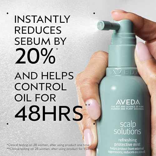Aveda Scalp Solutions Refreshing Protective Mist | Reduces Sebum, Helps Control Oil | Helps Protect the Scalp | Great for Oily Scalp | 98% Naturally Derived*, 3.4 Fl Oz