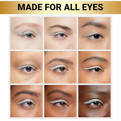 White Eyeliner Pencil Waterproof Pencil Eyeliner, 0.01 oz