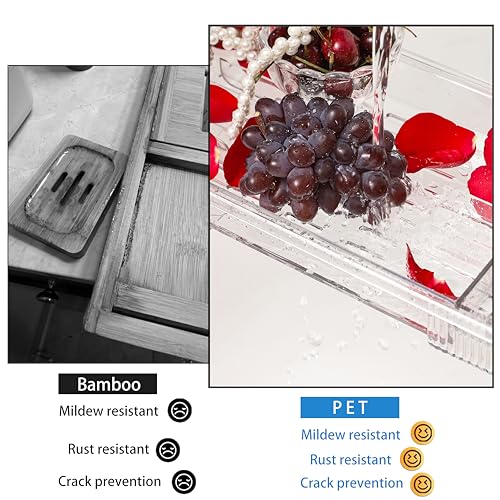 Expandable Bathtub Tray, Clear Anti-Slip Bath Caddy Fits up to 29.5"