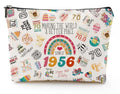 1956 Makeup Bag for 70th Birthday Gifts | Elegant Cosmetic Organizer