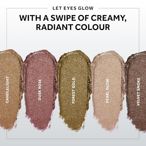 No7 Pro Artist Gilded Glimmer Cream Eyeshadow - Buildable Shimmer Eye Shadow for Bold, One-Swipe Color - Silky Long Wear Eye Makeup - Pearl Glow (3.4g)