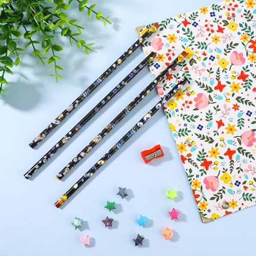 Hariendny 4-Pack Rhinestone Picker Wax Pencil Set with Sharpener for DIY Nail Art