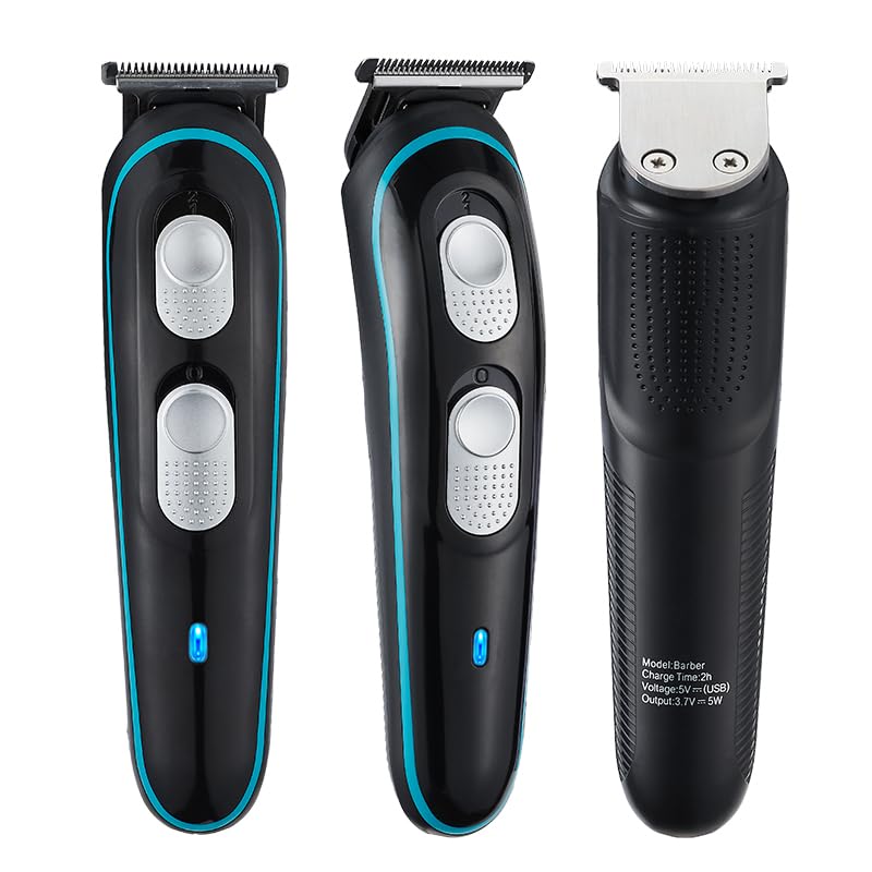 Cordless T-Blade Hair Clippers for Men – Professional Trimmer