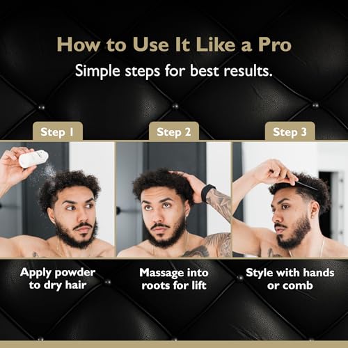 Volumizing Hair Powder for Men | Matte Finish, Pro-Vitamin B5