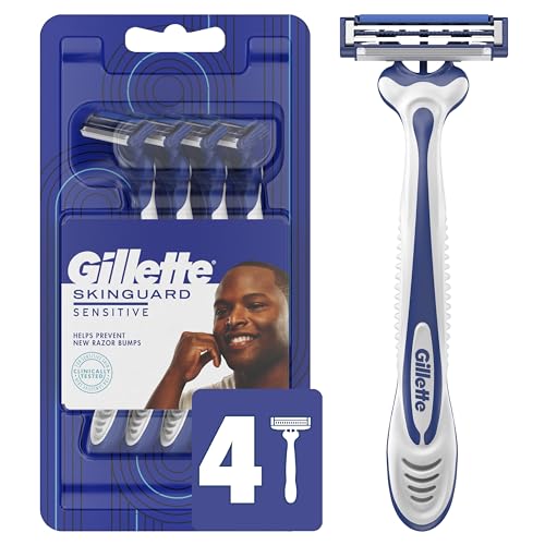 Gillette SkinGuard Disposable Razors for Sensitive Skin, 4 Count