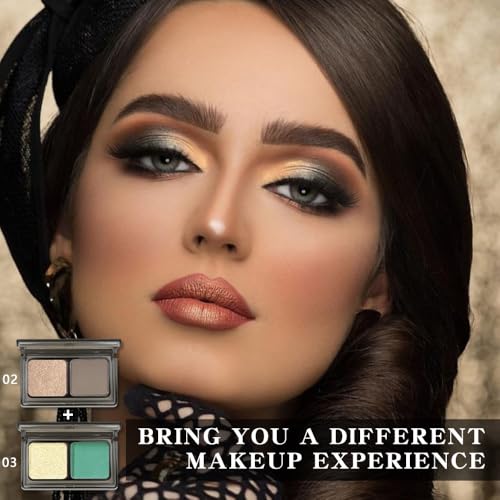 AMY'S DIARY 2-Color Eyeshadow Palette Set – Shimmer & Matte