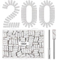 200 Pcs Zebra Nail Drill Sanding Bands 180 Grit with Mandrels